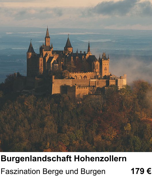 Vielseitiger Fotoworkshop rund um Burgenlandschaft Hohenzollern: Faszination Berge und Burgen