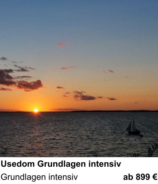 Vielseitiger Fotoworkshop rund um Usedom Grundlagen intensiv: Grundlagen intensiv