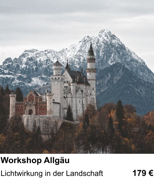 Vielseitiger Fotoworkshop rund um Workshop Allgäu: Lichtwirkung in der Landschaft