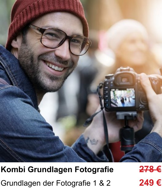 Fotoworkshop Stuttgart: Grundlagen der Fotografie 1 & 2 mit Fotografie-Grundkurs Teil 1 und 2