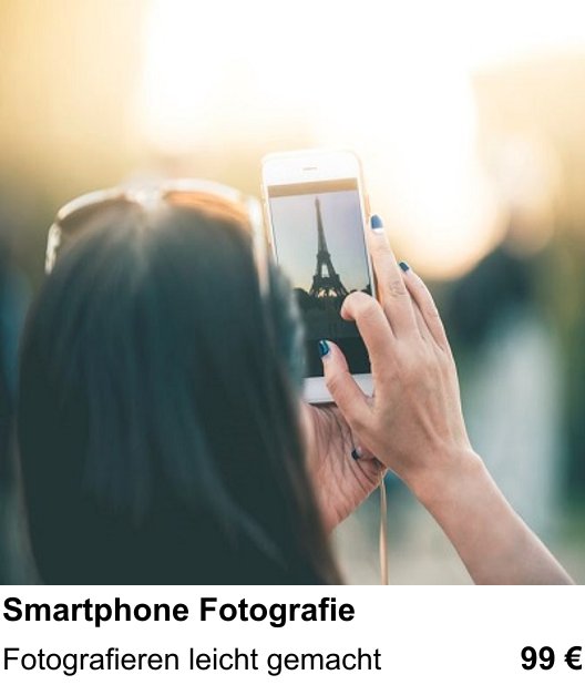 Fotoworkshop Stuttgart: Fotografieren leicht gemacht mit Smartphone Fotografie